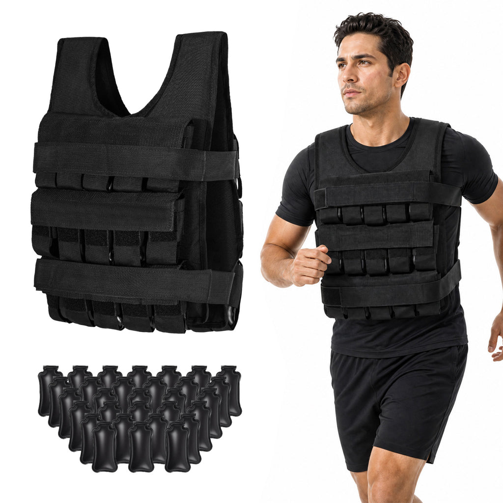 Adjustable Weighted Vest S for Men Women with Removable Iron Weights