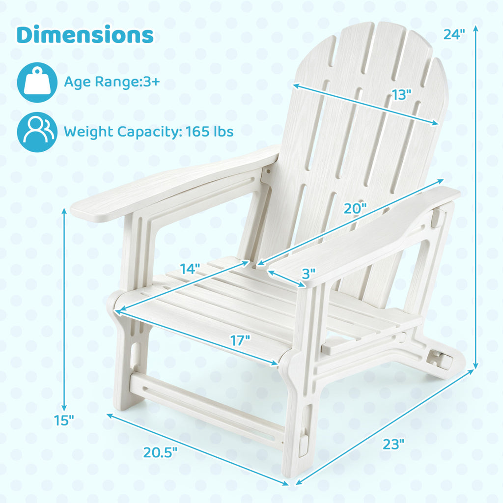 All-Weather Outdoor Kids Patio Seating with Ergonomic Design