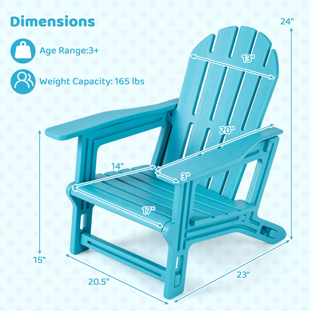 All-Weather Outdoor Kids Patio Seating with Ergonomic Design