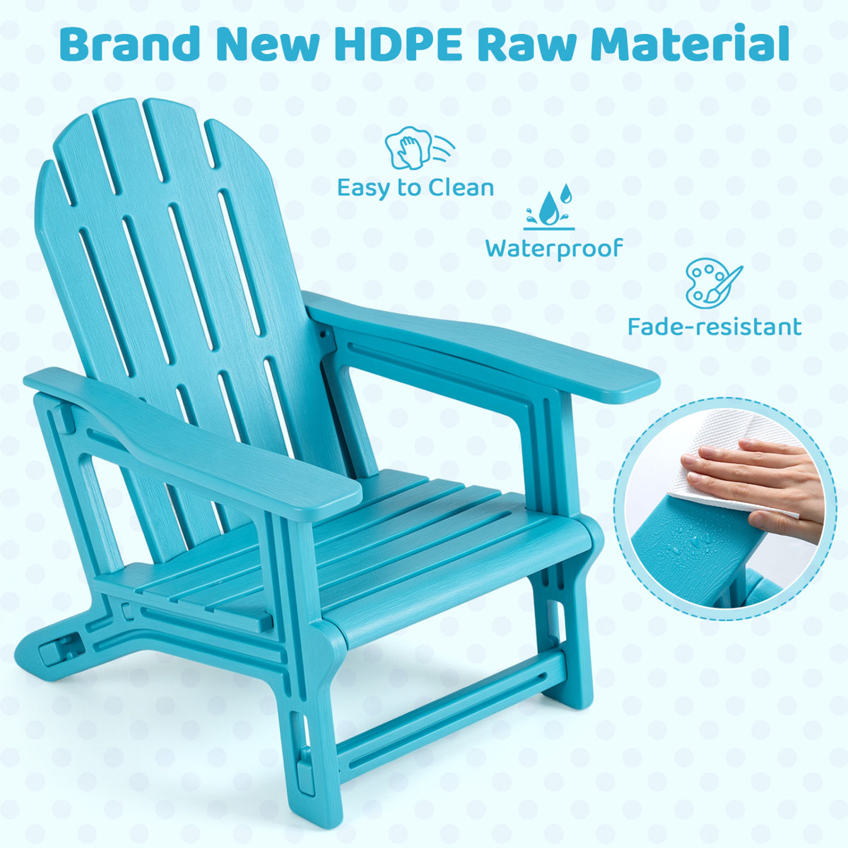 All-Weather Outdoor Kids Patio Seating with Ergonomic Design