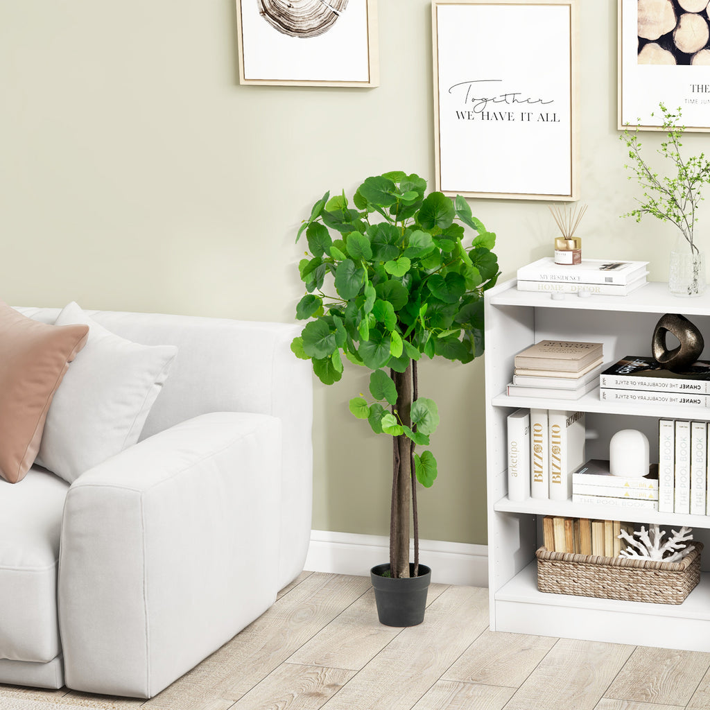 44 Inch Artificial Crabapple Tree with Adjustable Branches for Home Decor