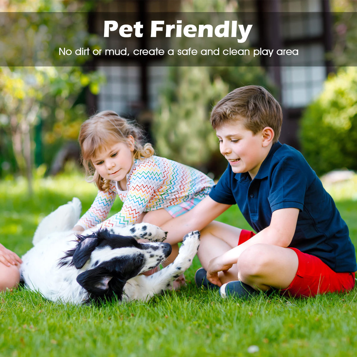 XL Indoor Outdoor Synthetic Turf Mat with Drainage Holes - Realistic Look