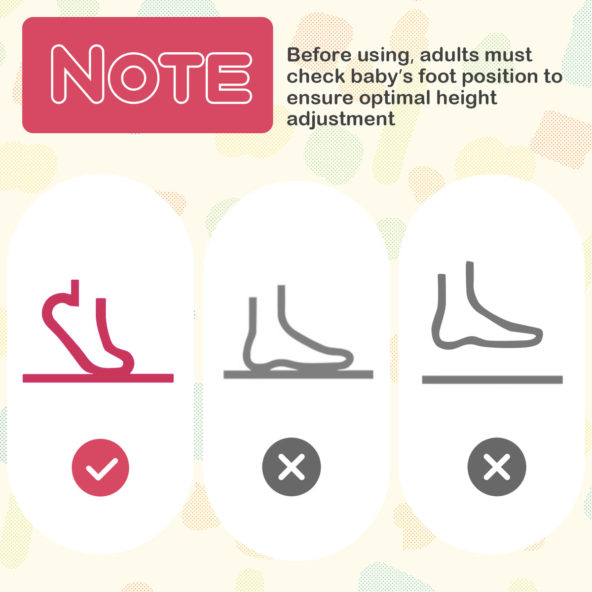 Height Adjustable Baby Bouncing Saucer with Interactive Toys - Pink Variation