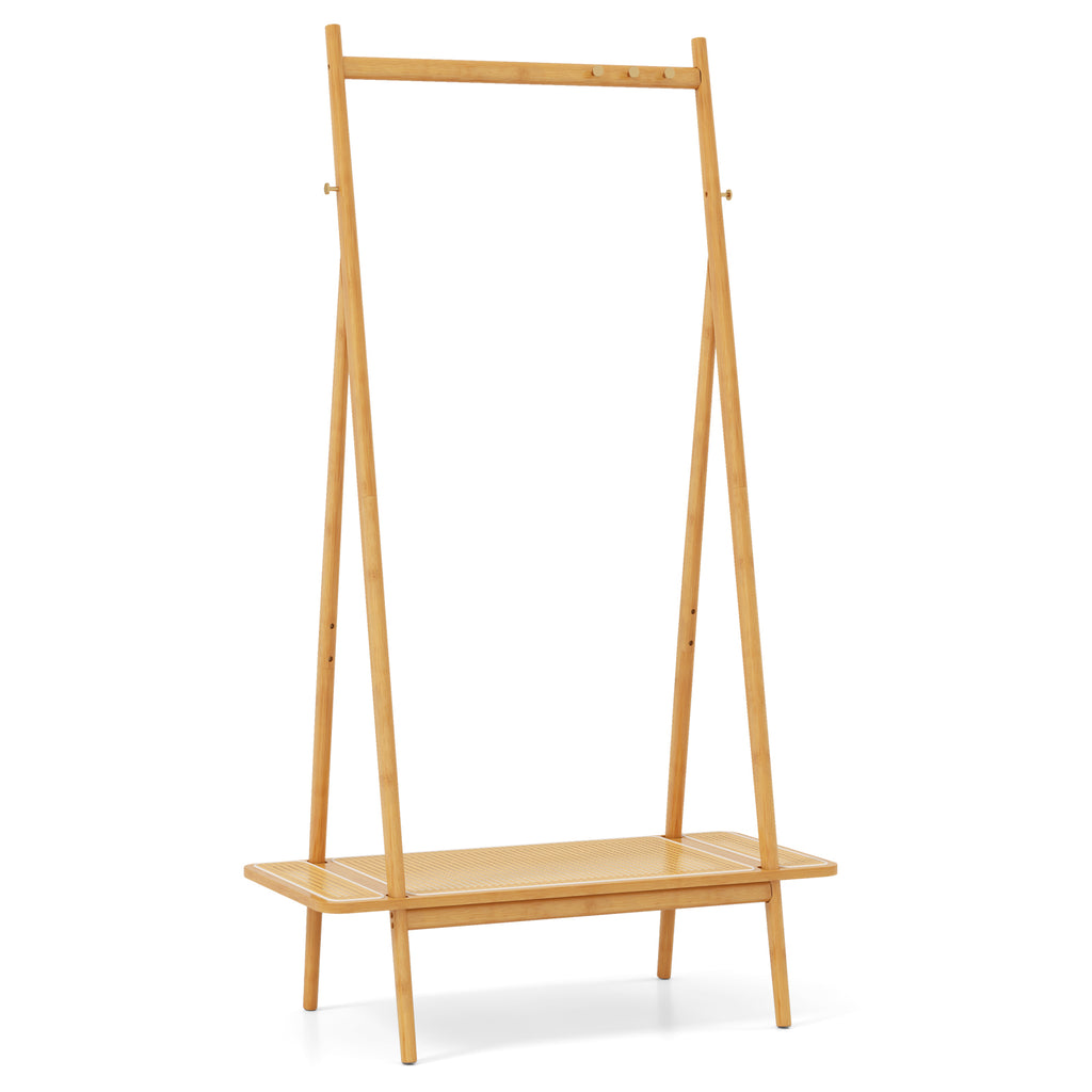 Extendable Foldable Garment Rack with Hanging Rod