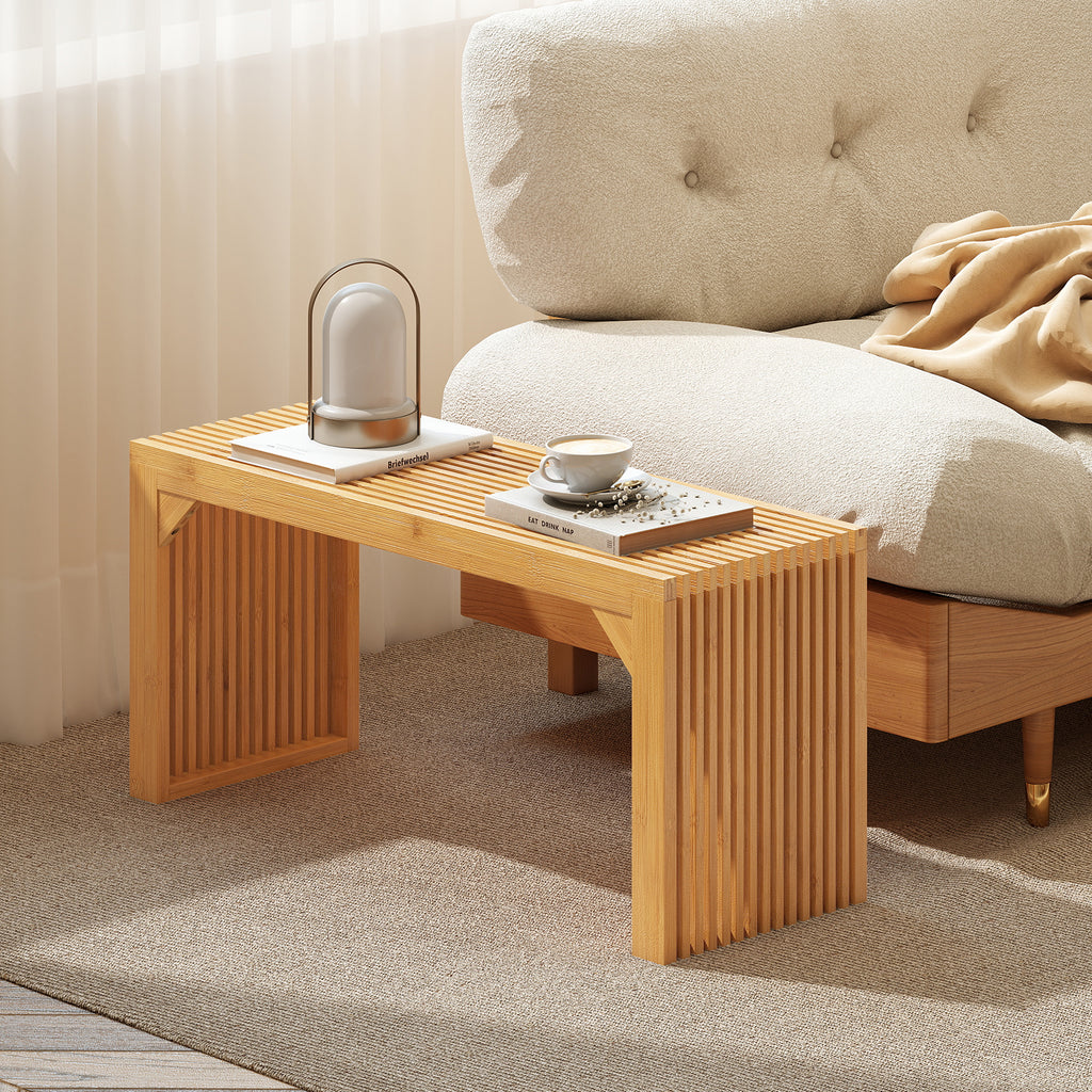 36" Bamboo Dining Bench - Natural Wood, Entryway Seating