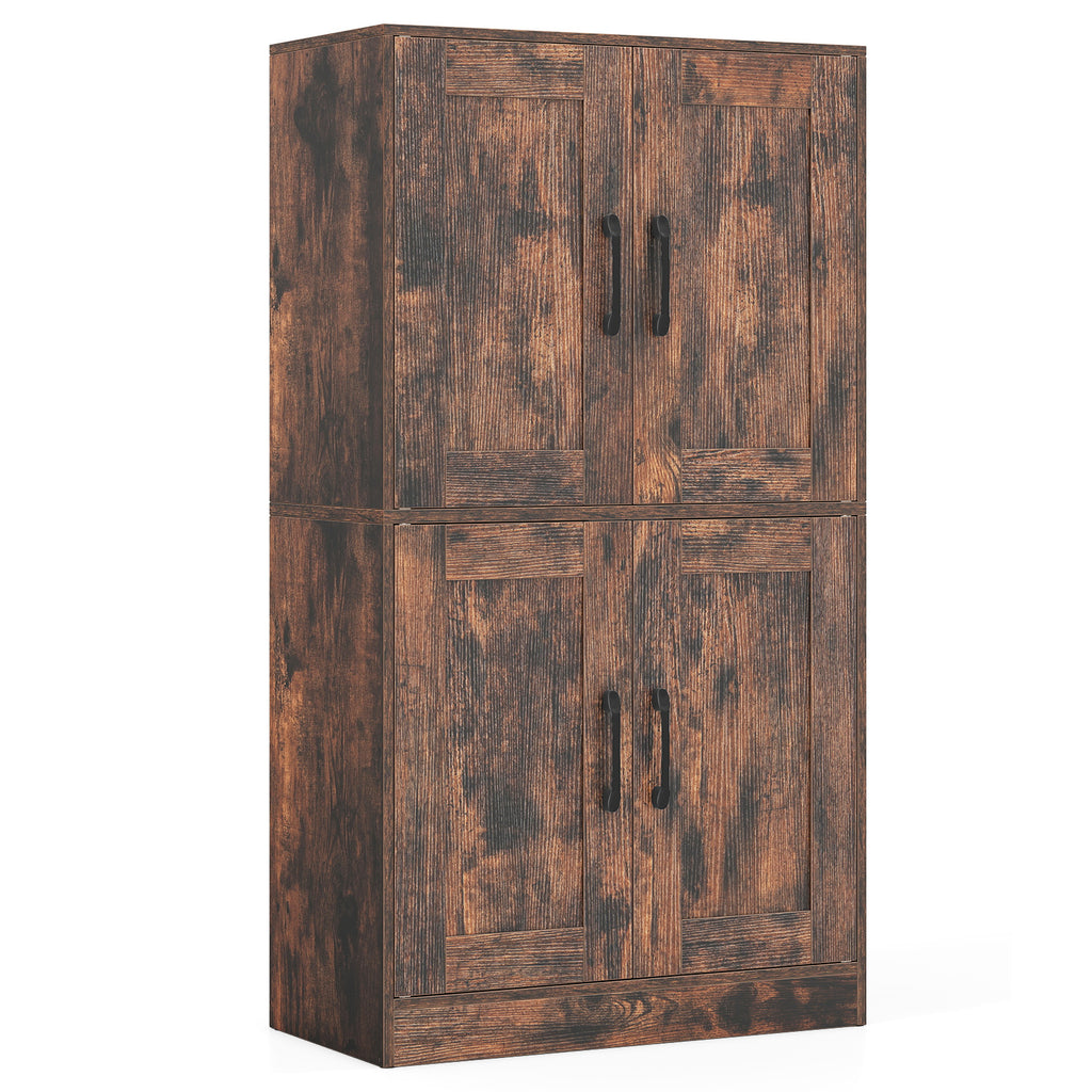 Bathroom Cabinet 43.5 inch Storage with Doors and Adjustable Shelves