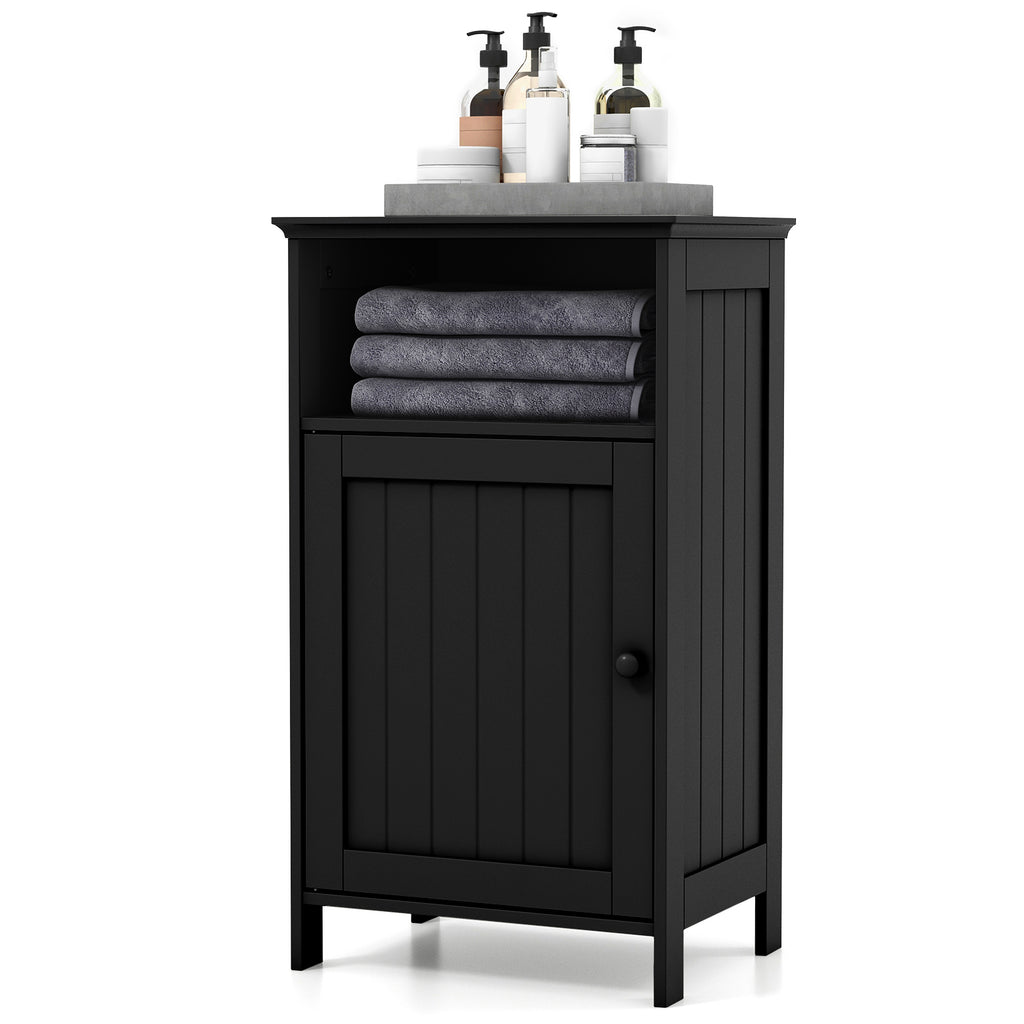 Bathroom Freestanding Floor Storage Cabinet with Adjustable Shelf