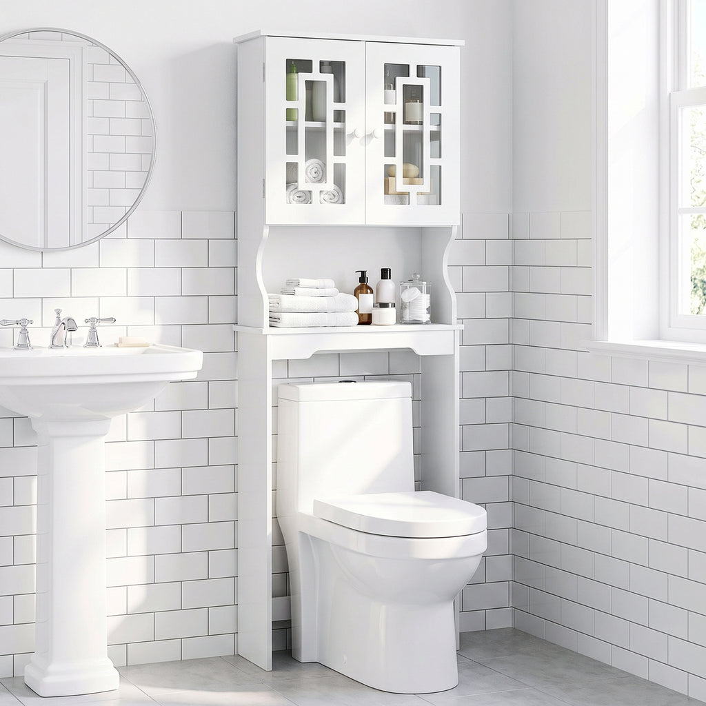Bathroom Spacesaver Organizer with Adjustable Shelf