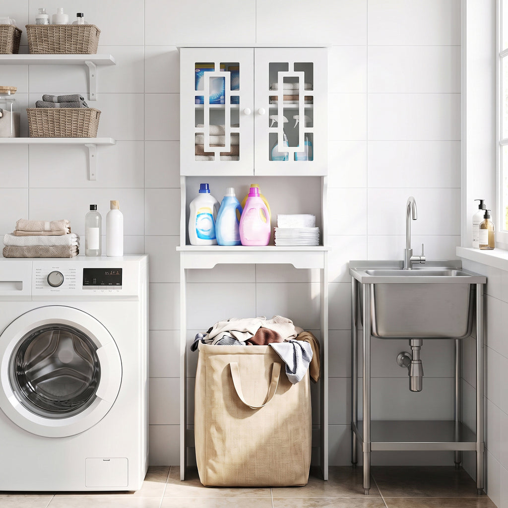 Bathroom Spacesaver Organizer with Adjustable Shelf