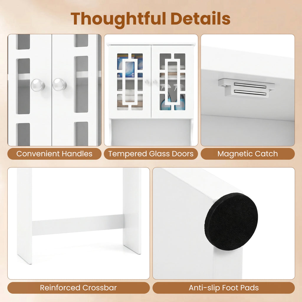Bathroom Spacesaver Organizer with Adjustable Shelf