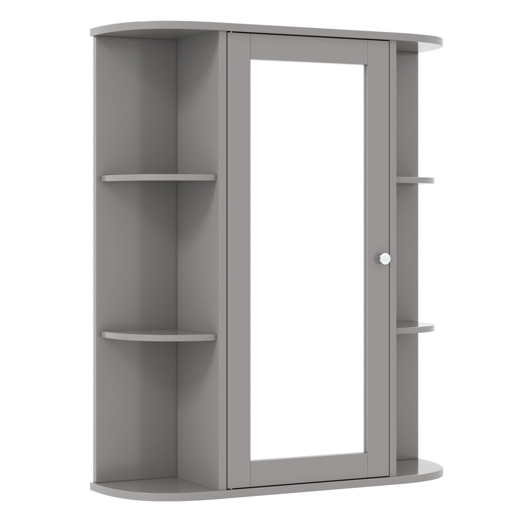3-Door Mirrored Bathroom Cabinet, Recessed Mount – Frameless
