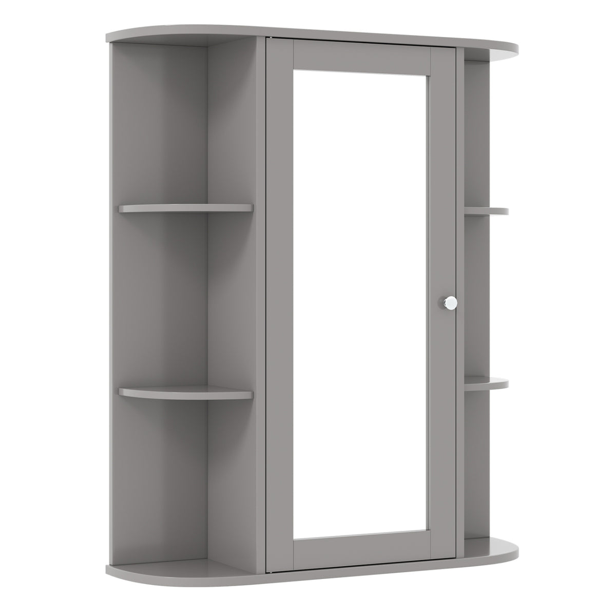 3-Door Mirrored Bathroom Cabinet, Recessed Mount – Frameless