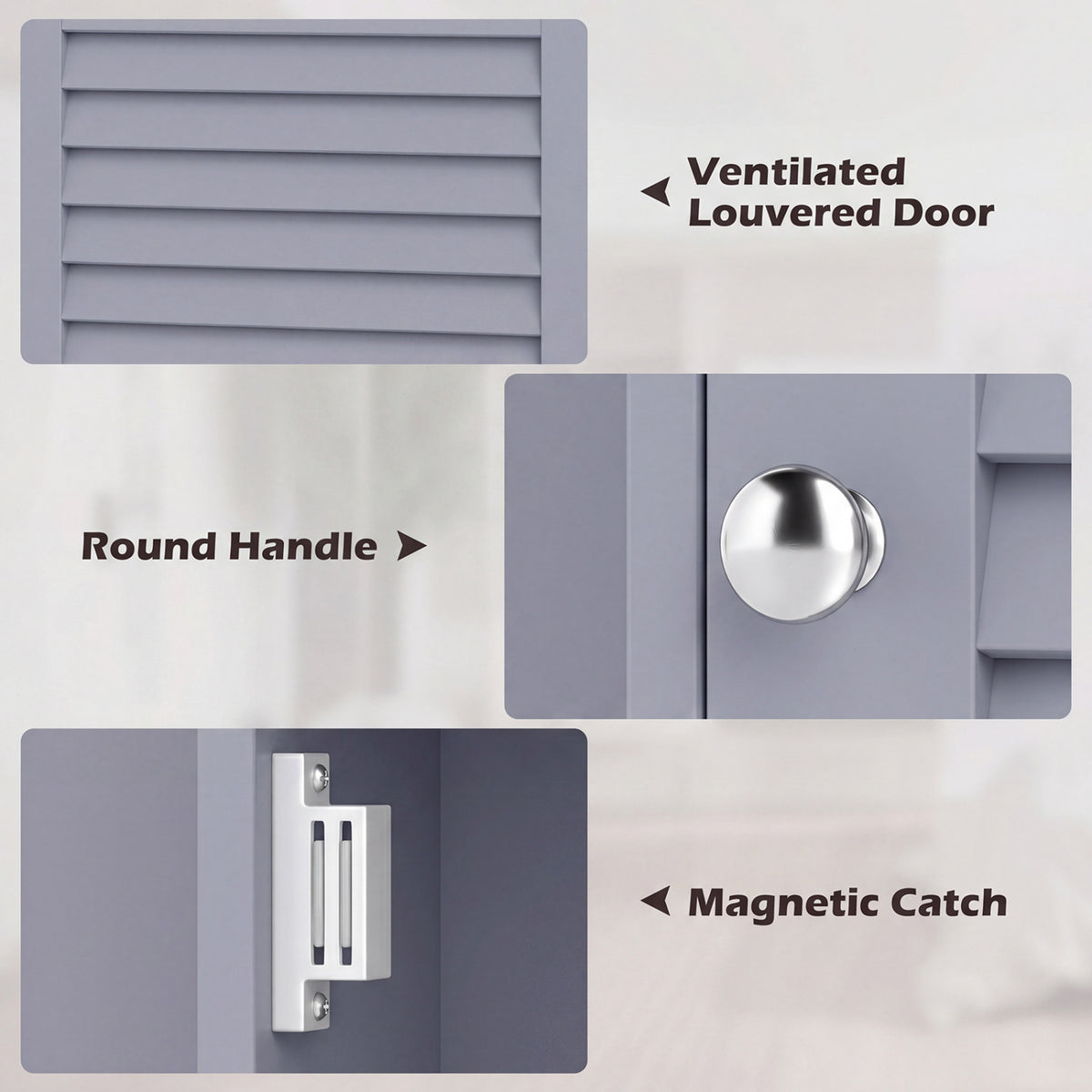 Bathroom Wall Mount Storage Cabinet Single Door with Height