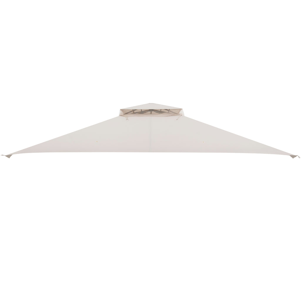 10 x 12 Feet Gazebo Replacement Top, Beige