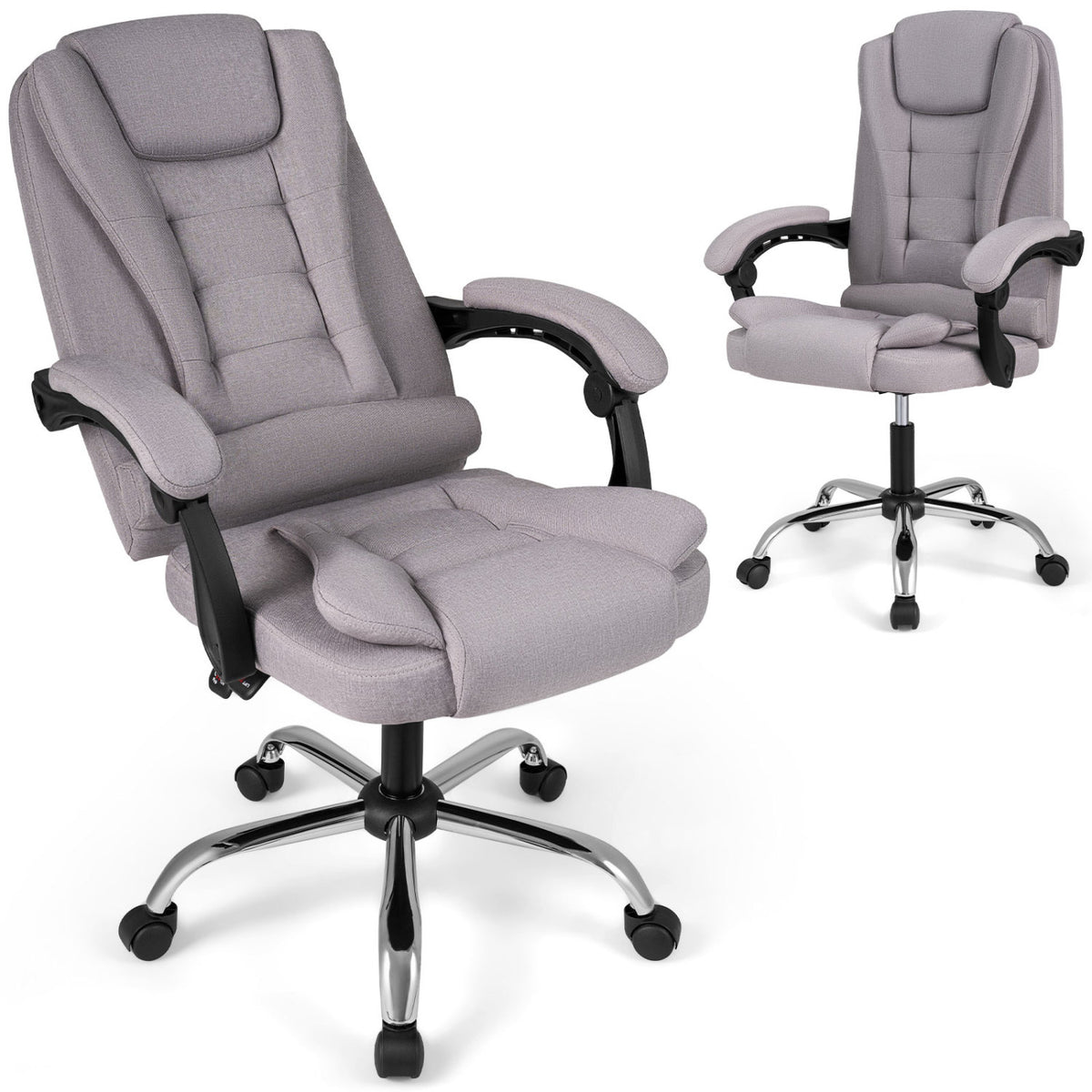 Big High Back Executive Office Chair - Gray
