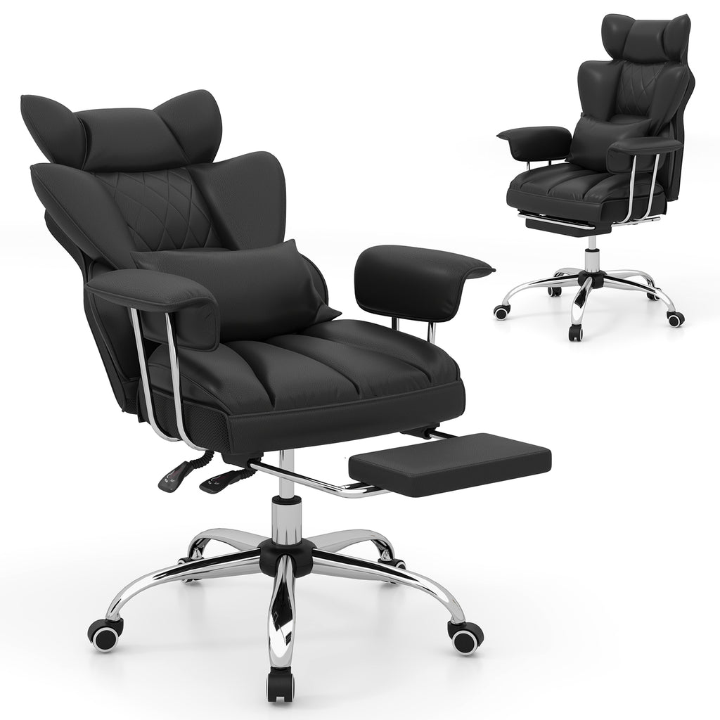 PU Leather Home Office Chair 400 lbs High Back Executive
