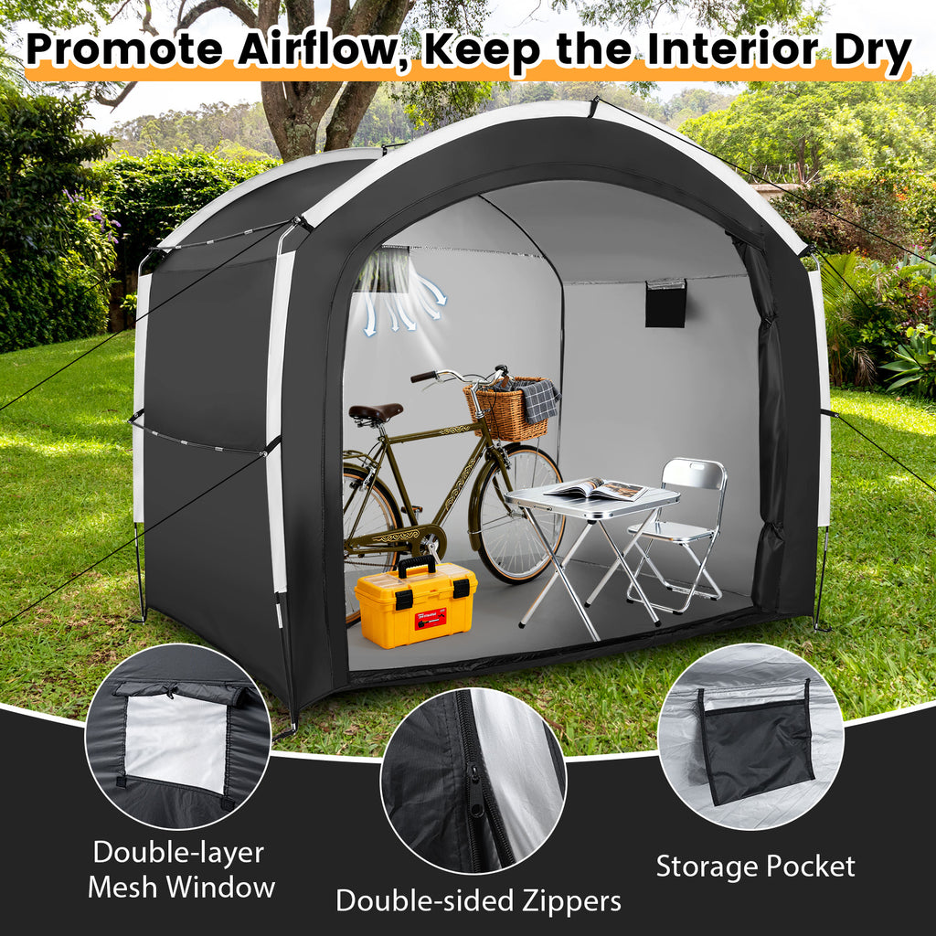 Bike Storage Tent for 5 Bikes - Waterproof Oxford Fabric