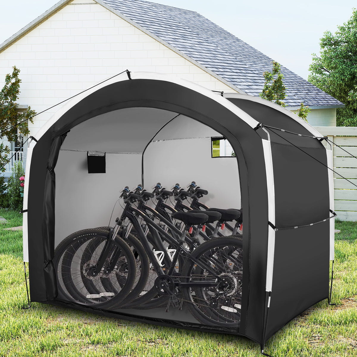 Bike Storage Tent for 5 Bikes - Waterproof Oxford Fabric