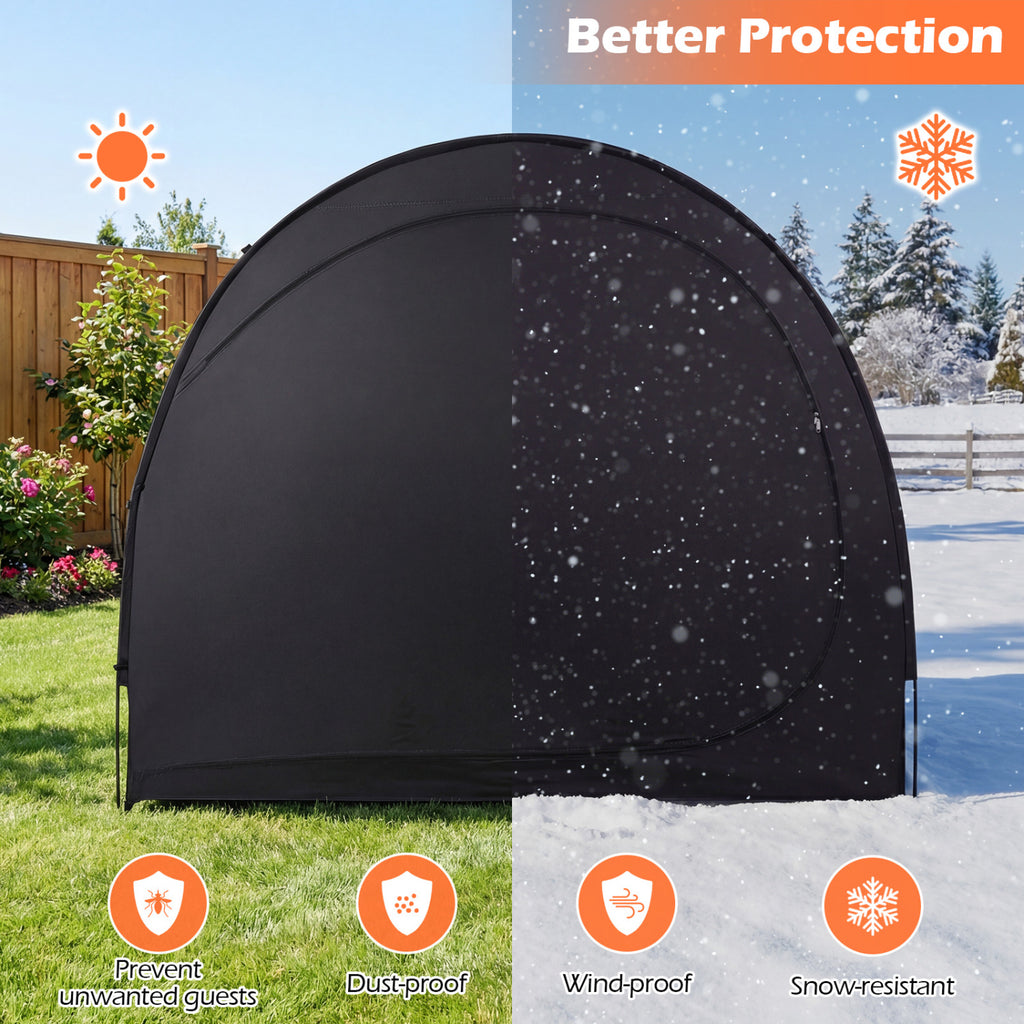 Bike Storage Tent Portable Bicycle Shed with Waterproof PU Coated