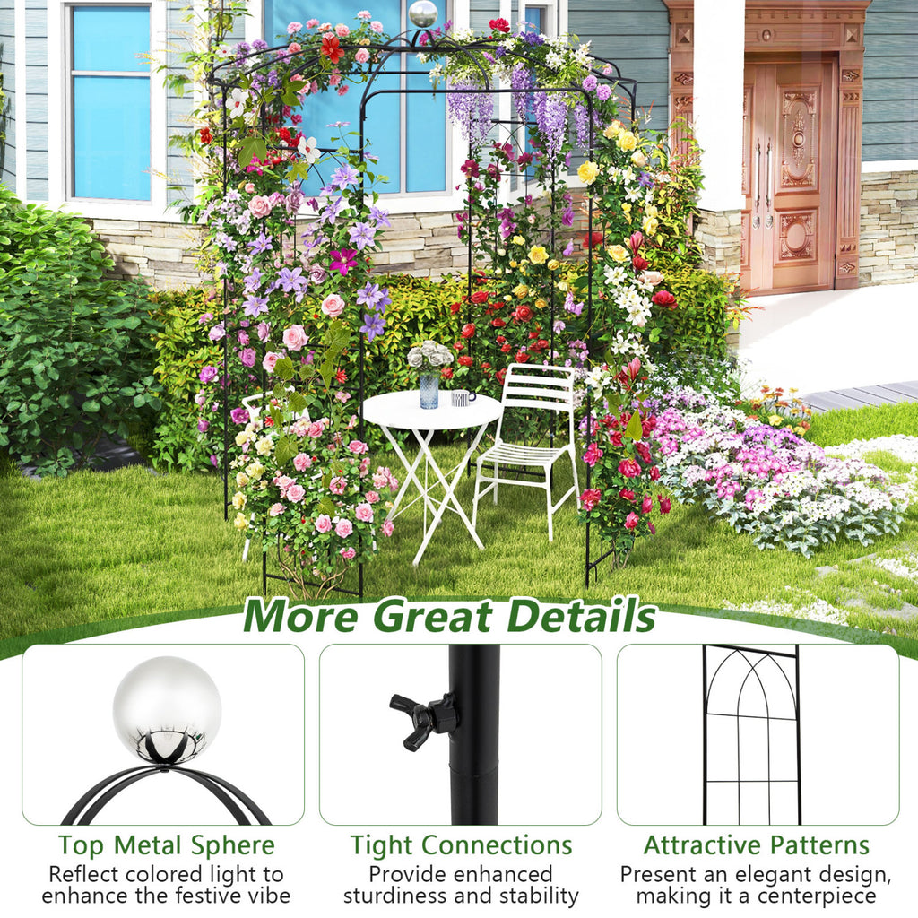 Birdcage Shape Gazebo for Climbing Plants and Wedding Ceremony