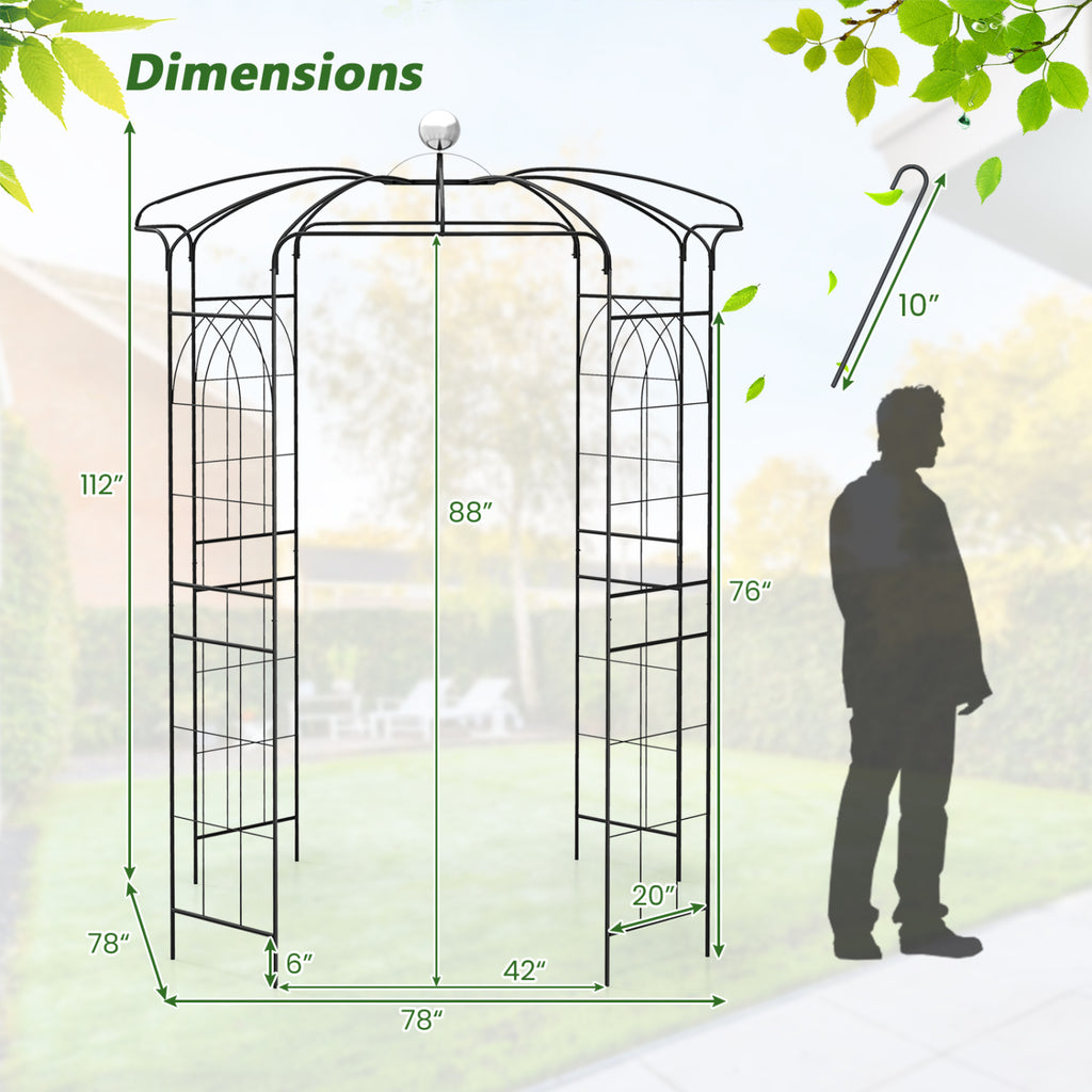 Birdcage Shape Gazebo for Climbing Plants and Wedding Ceremony