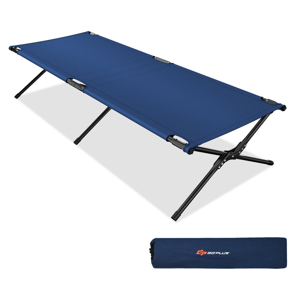 Folding Camping Cot for Adults & Kids, Gray