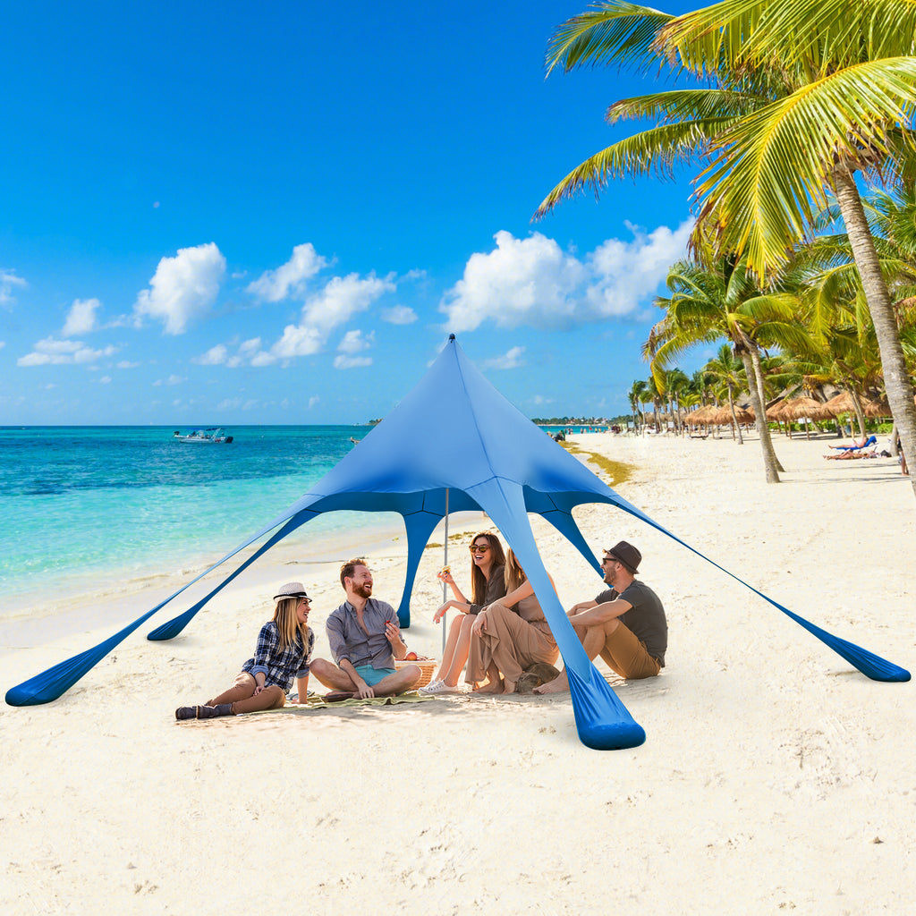 20x20 Beach Canopy Tent with UPF50+ Sun Protection - Blue