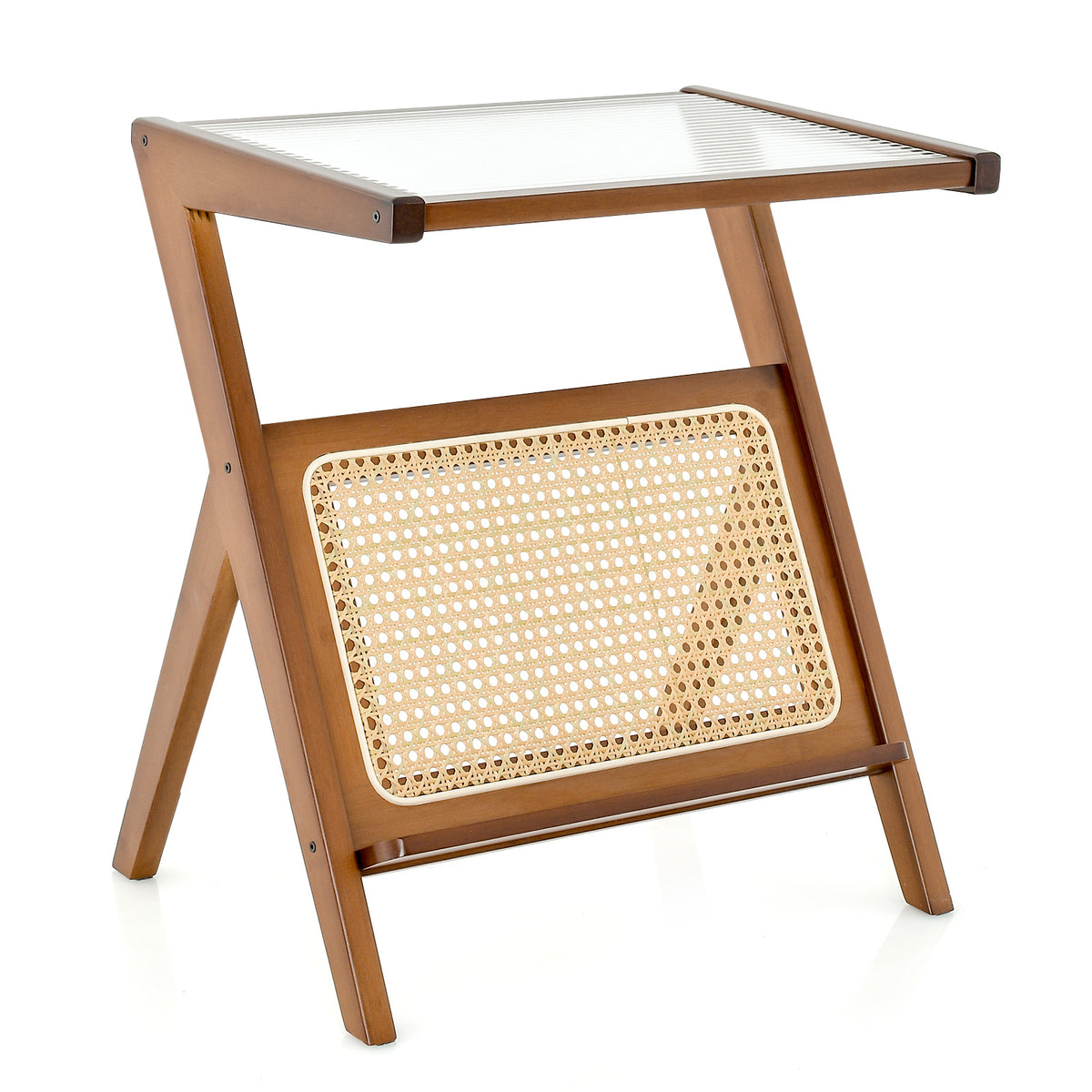 3-Tier Round End Table, Set of 1