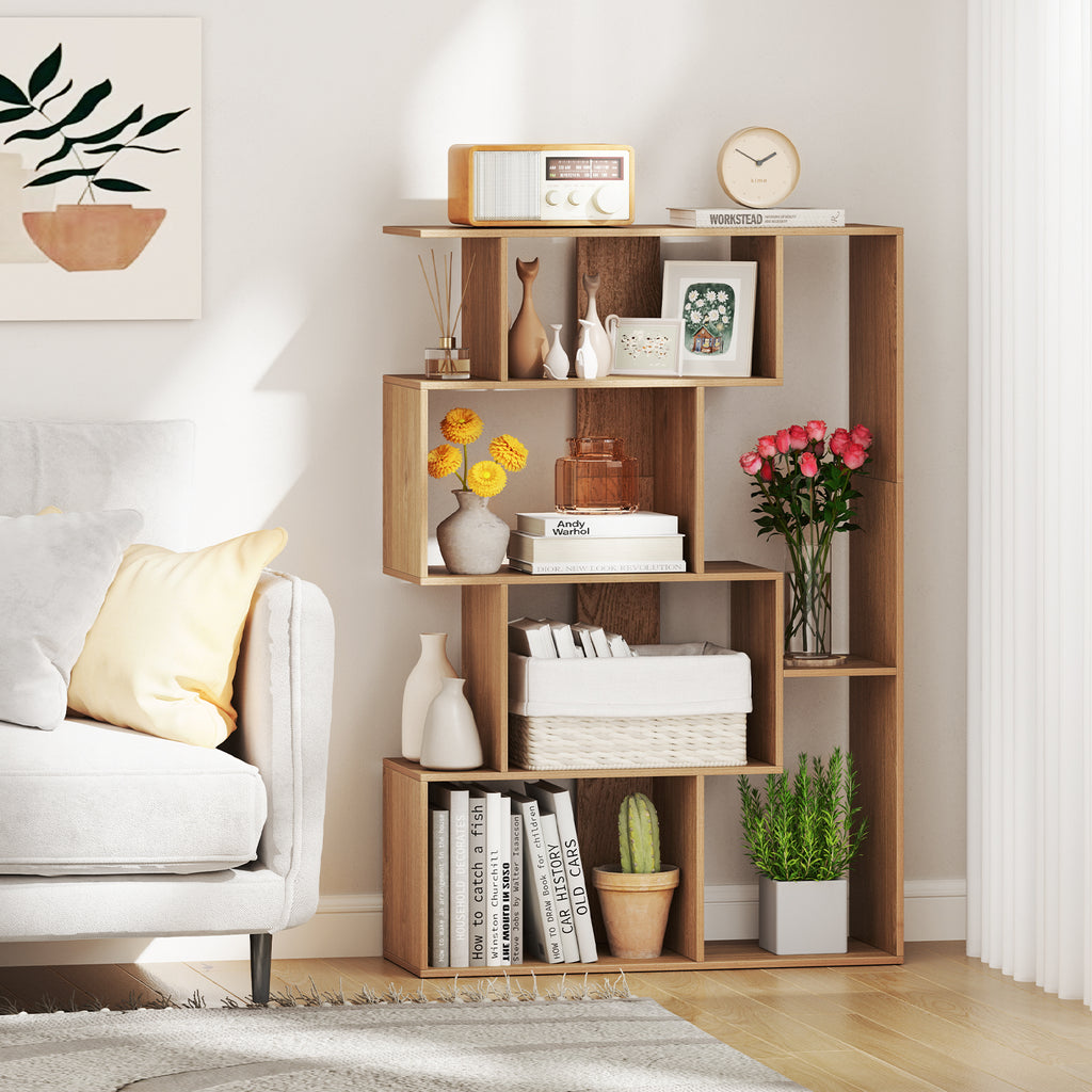 47-Inch 6-Cube Bookshelf Organizer - White