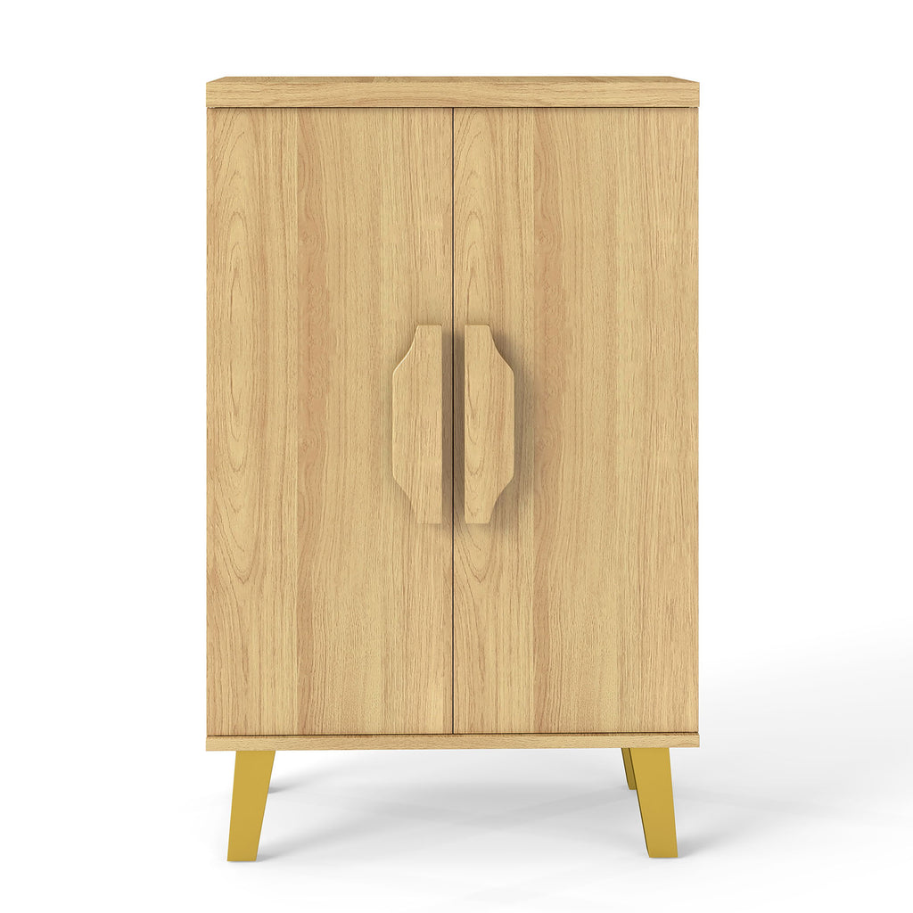 Buffet Cabinet with Double Doors and Raised Legs - Natural