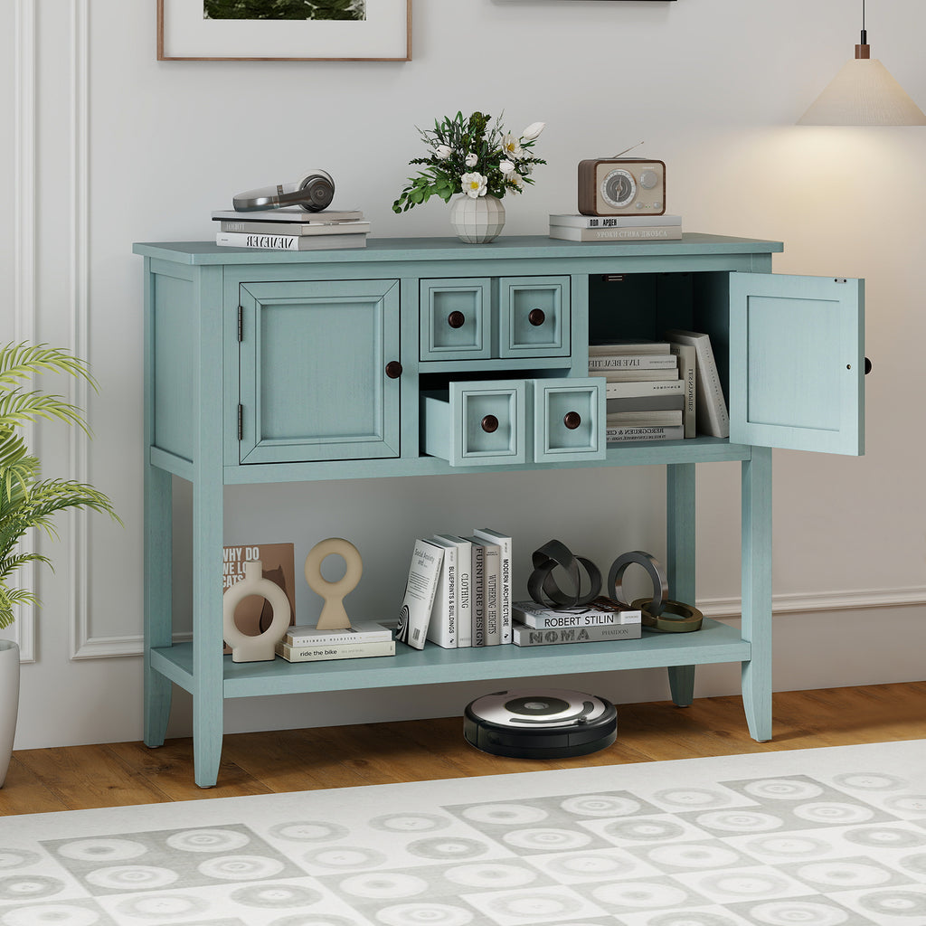 Buffet Sideboard Cabinet 2 Door 2 Drawer - Blue