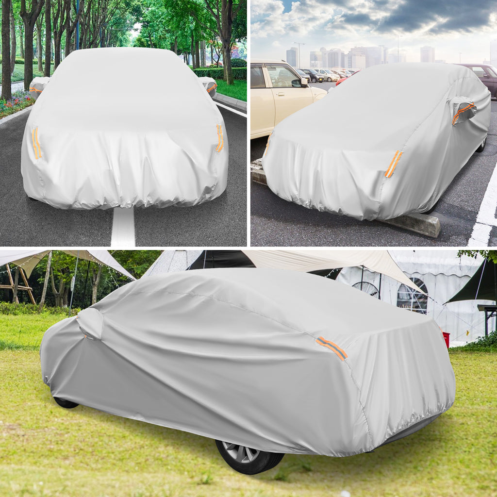 Universal Car Cover 193 Inch - Waterproof UV Protection Sedan