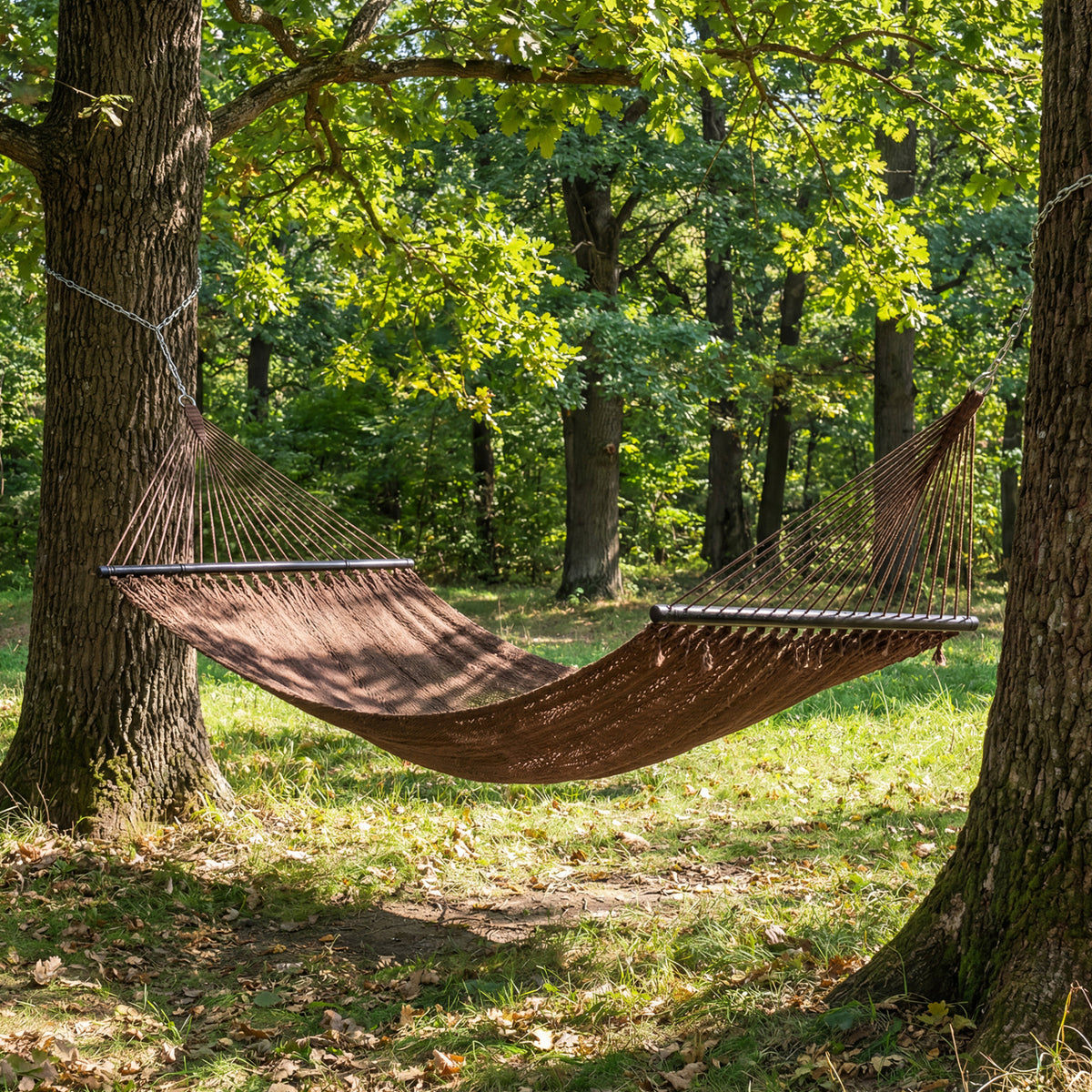 Caribbean Hammock with Spreader Bar - Khaki