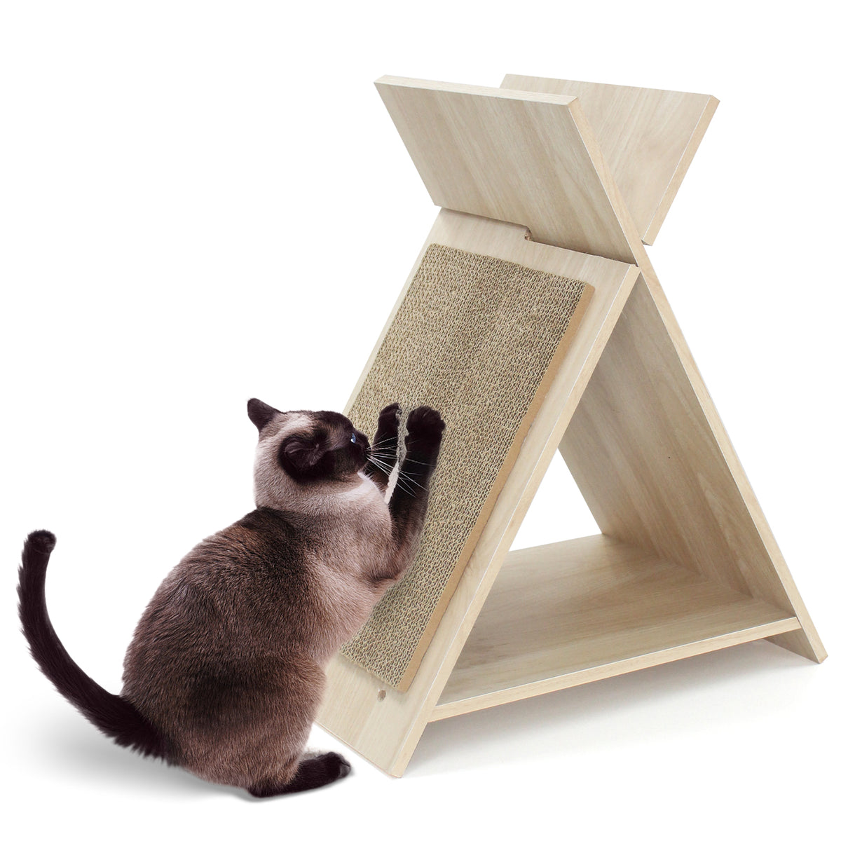 Natural Cat Scratcher Lounge Bed and Play Tunnel - Claw Sharpening & Furniture Protection