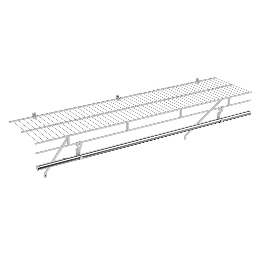 Wall-Mounted Metal Wire Shoe Racks - Set of 2