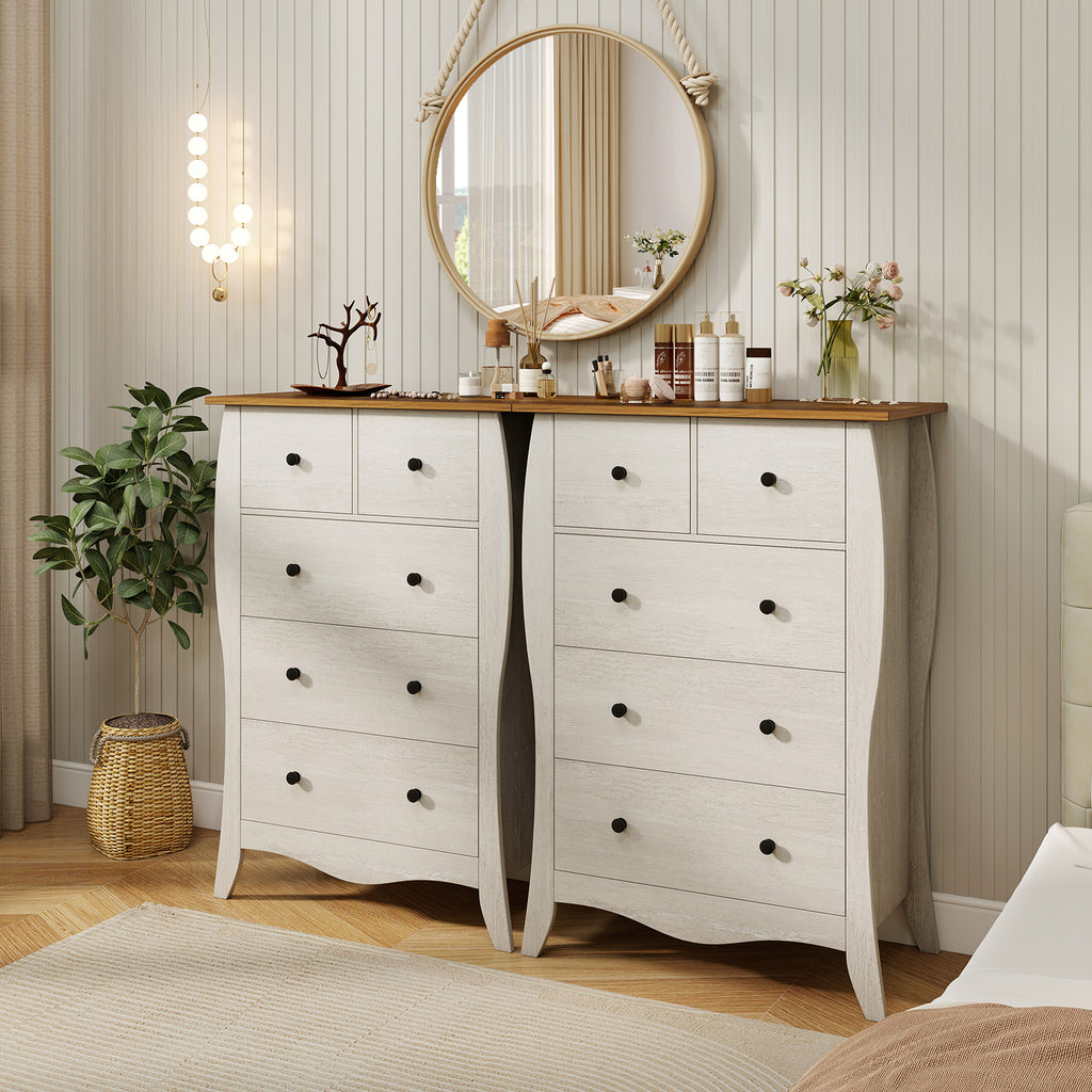 Closet Storage Organizer with 5 Fabric Drawers - Gray