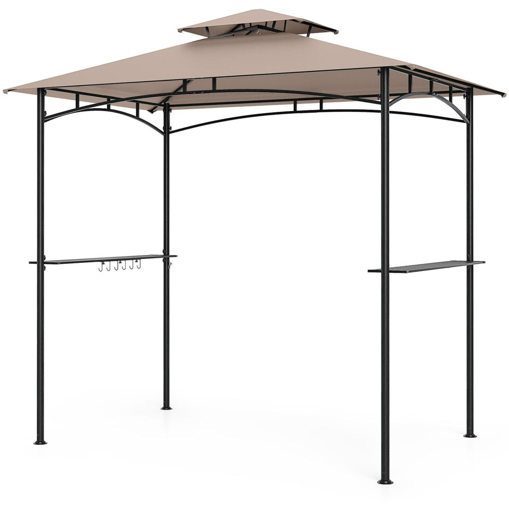 Complete BBQ Station with 8x5 FT Waterproof Grill Gazebo and Outdoor