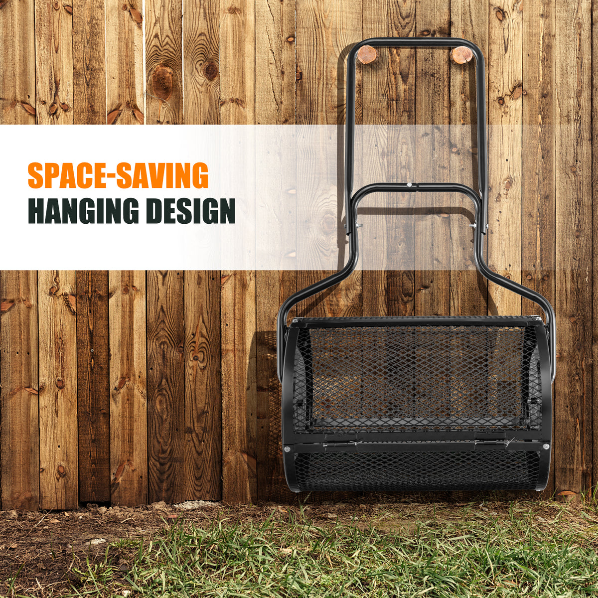 24-Inch Peat Moss Spreader with Upgrade Side Latches and U-shape