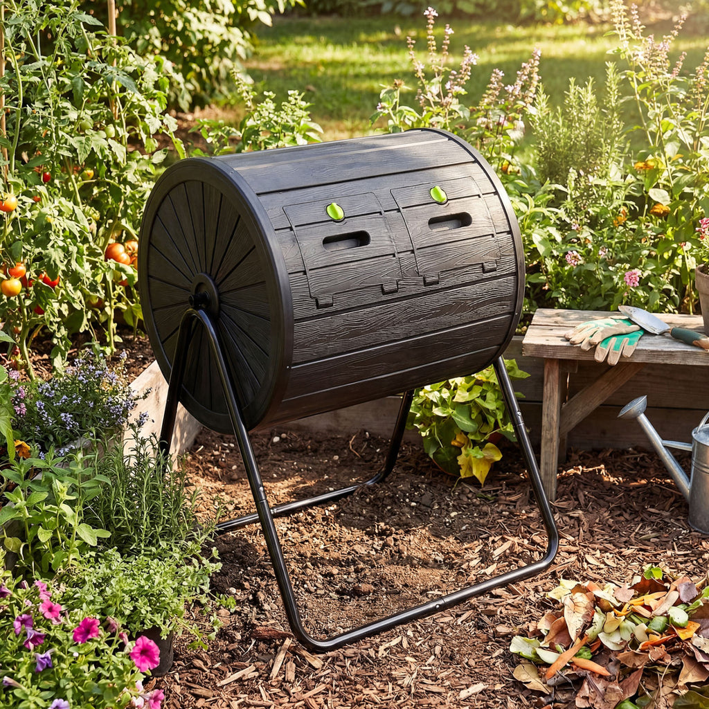 Compost Tumbler 37.5 Gallon - Black