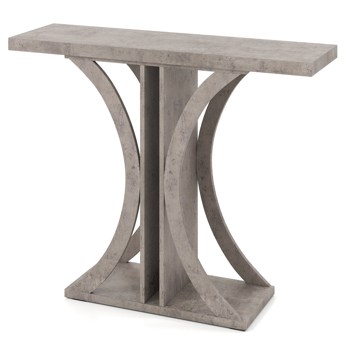 Console Table 39.5 Inch Rectangular Entryway, Gray