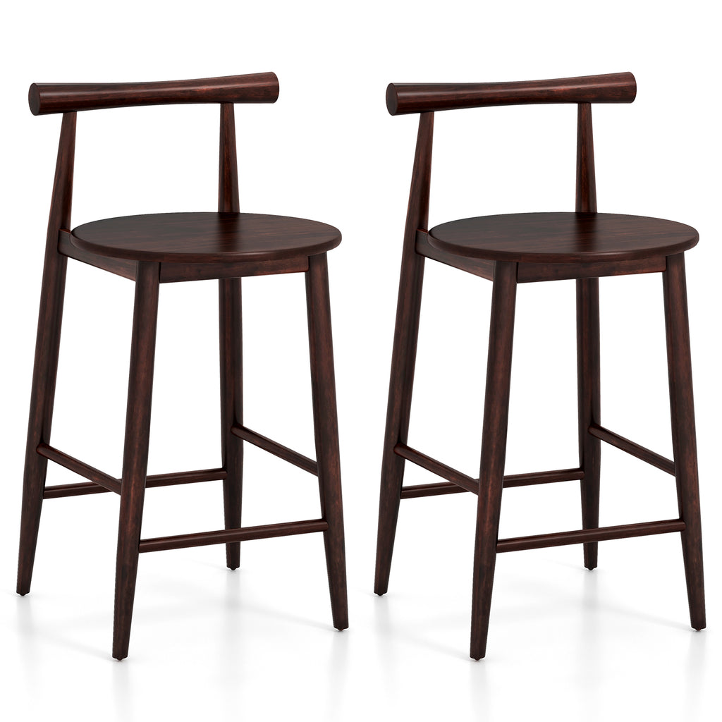 Farmhouse Kitchen Chair Set of 2, Black Fence Backrest
