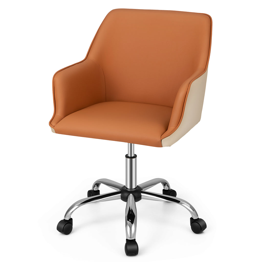 PU Covered Office Chair with Adjustable Height and Sponge Padded
