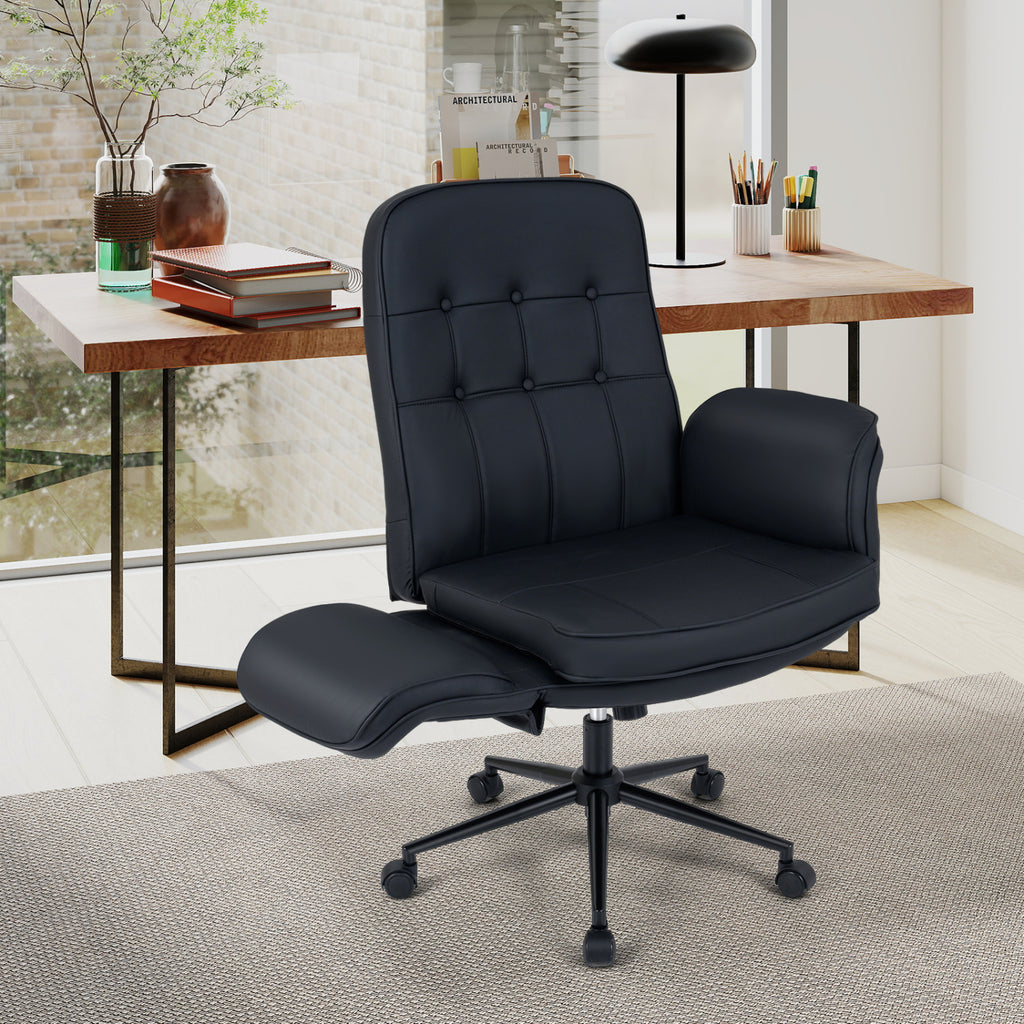 Criss Cross Chair Adjustable Swivel Vanity with 5-Position Armrests