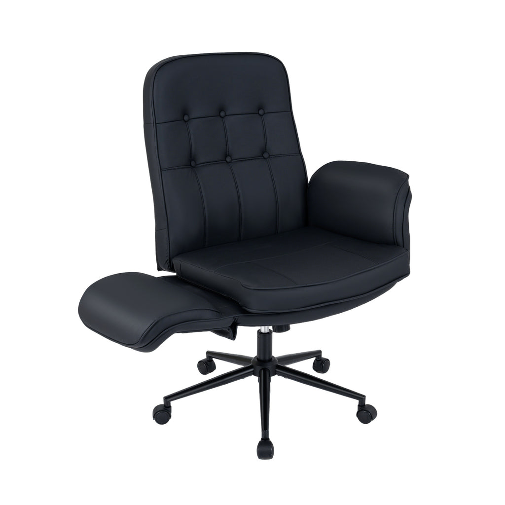 Criss Cross Chair Adjustable Swivel Vanity with 5-Position Armrests