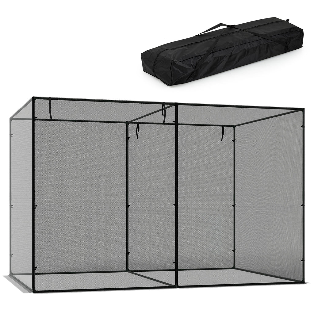 Plant Cage with Zippered Door & Ground Nails – 10x6.5 ft