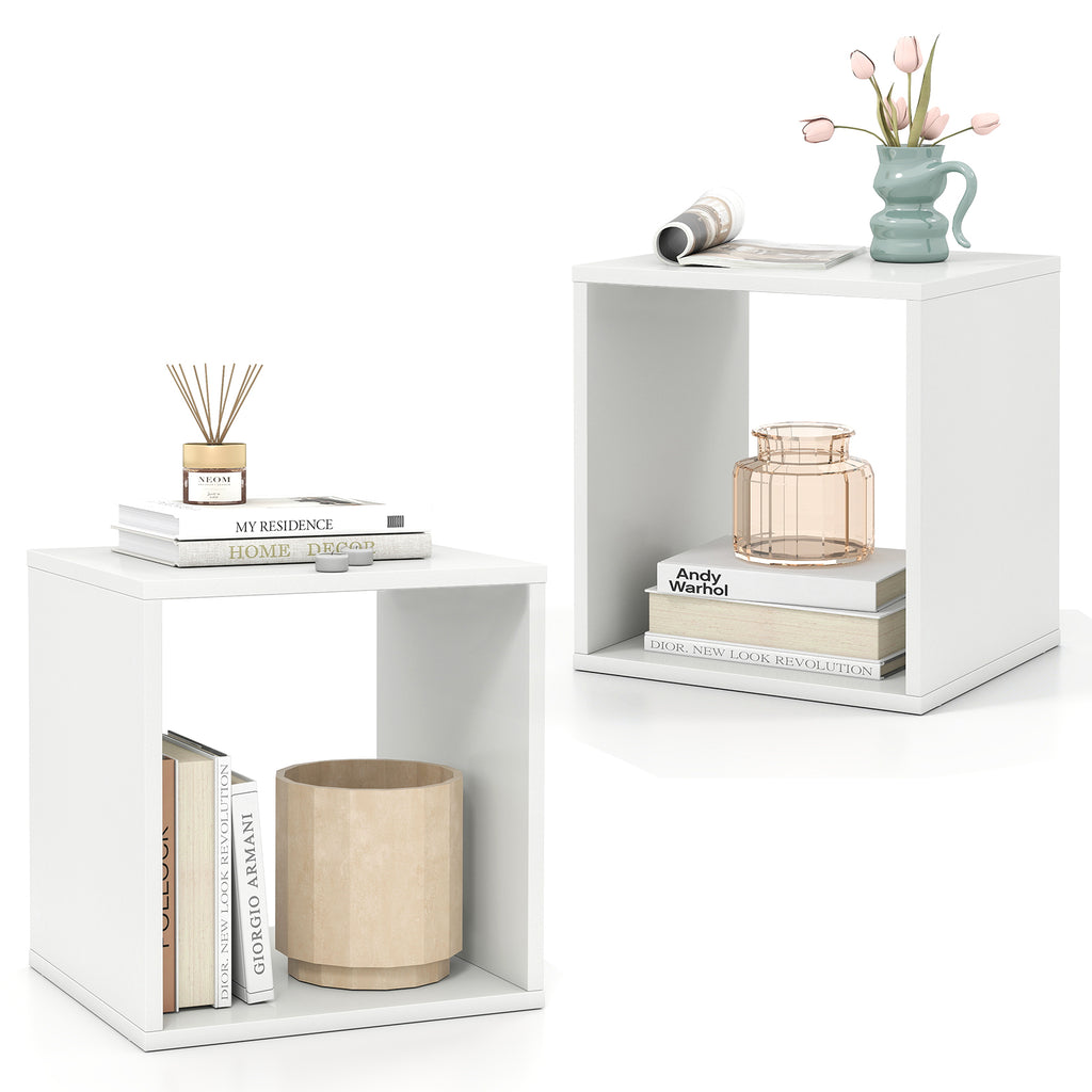 Modern 9-Cube Bookcase with 2 Anti-Tipping Kits for Books Toys