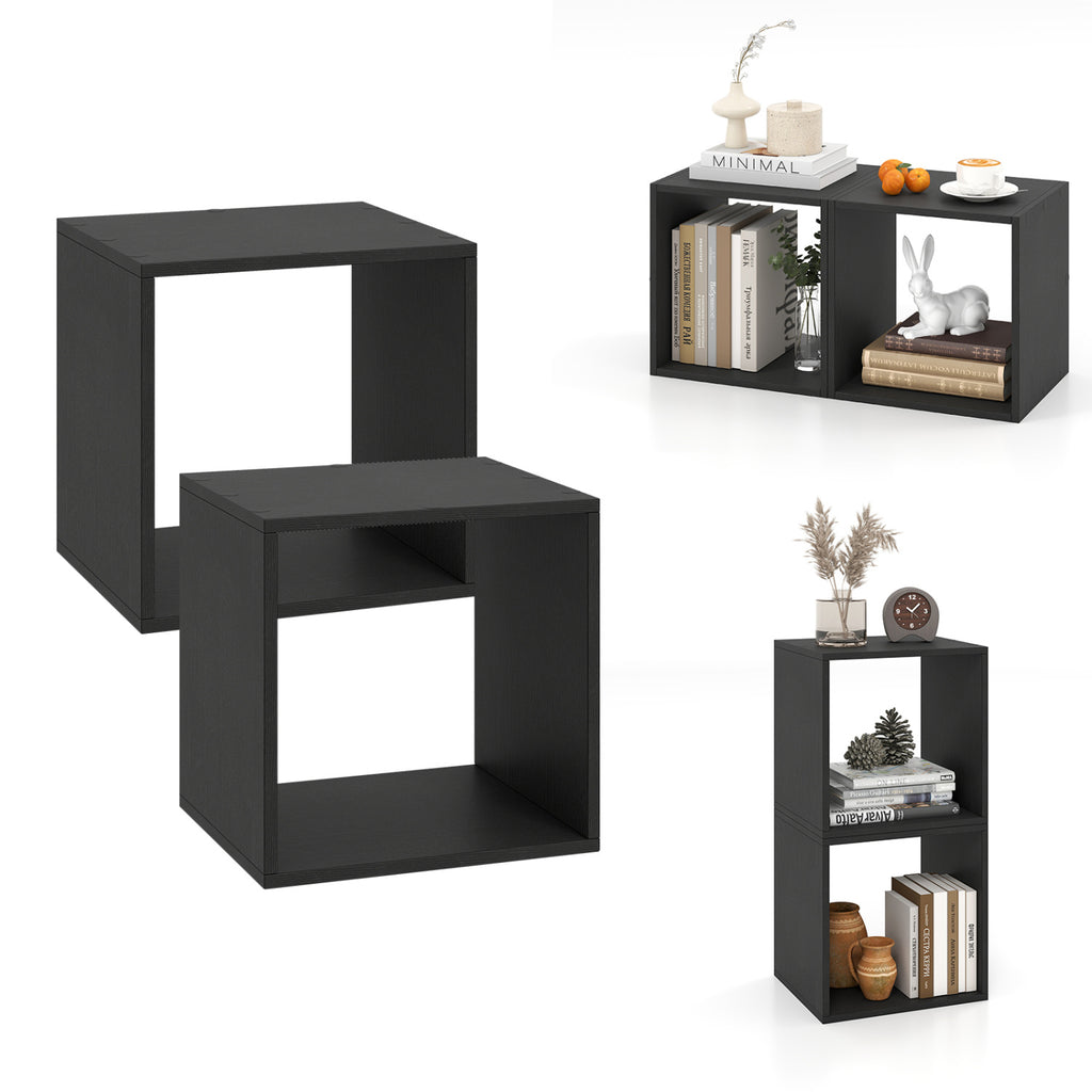 Cube Storage Organizer Set of 2 for Living Room Bedroom Study