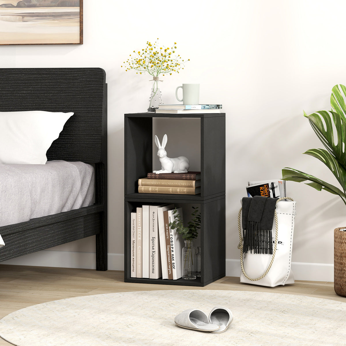 Cube Storage Organizer Set of 2 for Living Room Bedroom Study