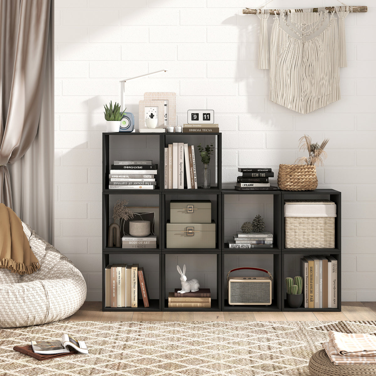 Cube Storage Organizer Set of 2 for Living Room Bedroom Study