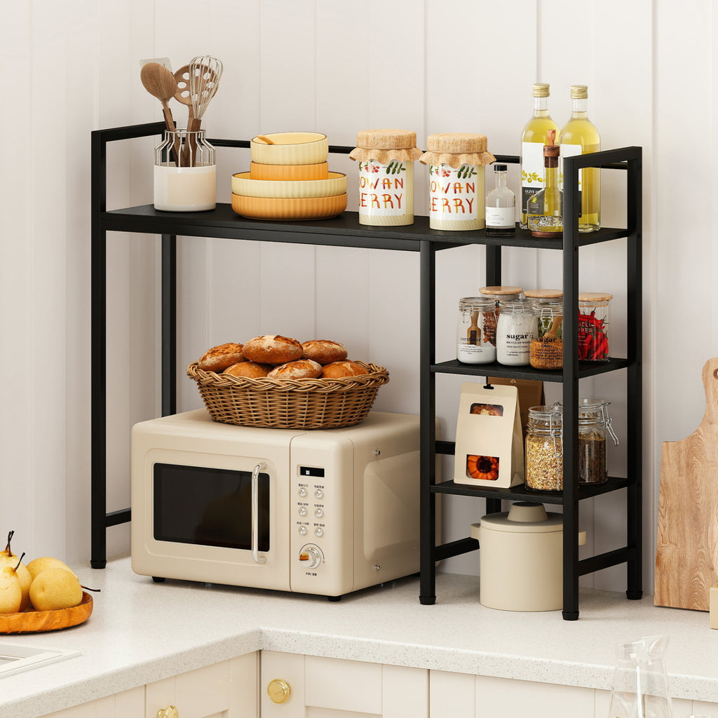 Desktop Bookshelf 38.5" with 4 Shelves - Black